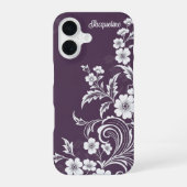 Plum Bloom Grace iPhone 16 Hoesje (Achterkant)