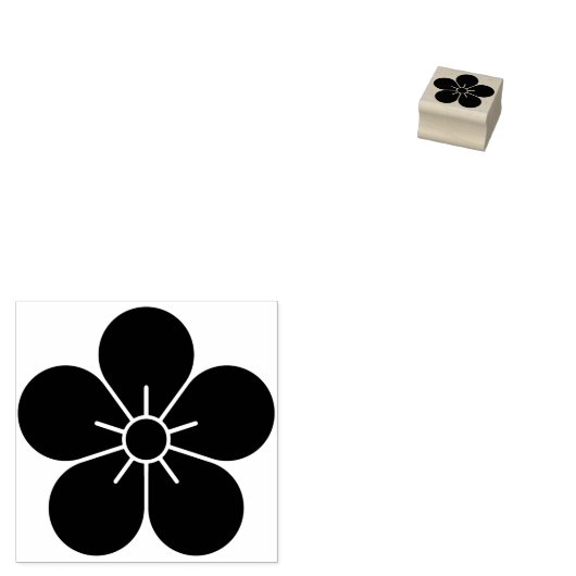 Plum blossom / 梅 rubberstempel (Gestempeld)