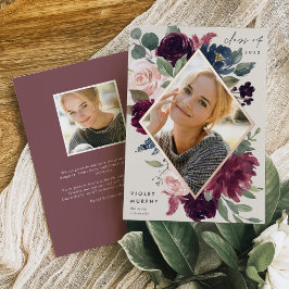 Plum Blossom | Aankondiging Folie Foto Afstuderen