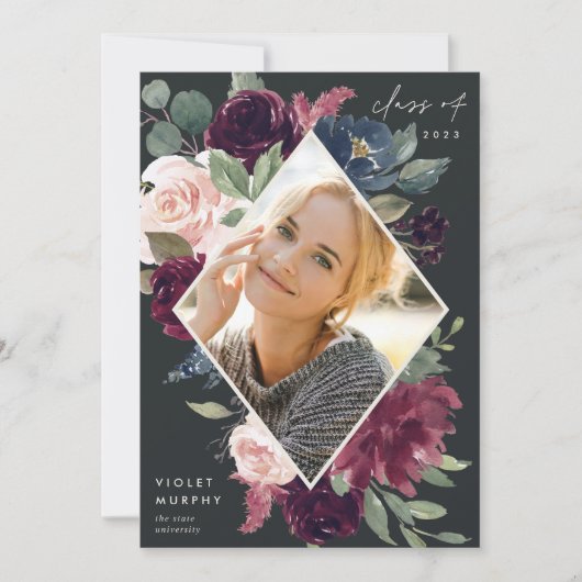 Plum Blossom | Aankondiging foto-Afstuderen (Voorkant)