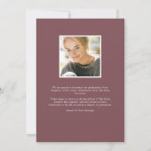 Plum Blossom | Aankondiging foto-Afstuderen (Achterkant)