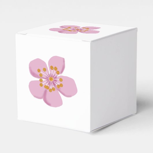 Plum blossom bedankdoosjes (Voorkant Zijde)