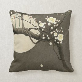 Plum Blossom bij nacht door de Vintage van Ohara K Kussen
