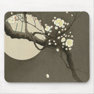Plum Blossom bij nacht door de Vintage van Ohara K Muismat