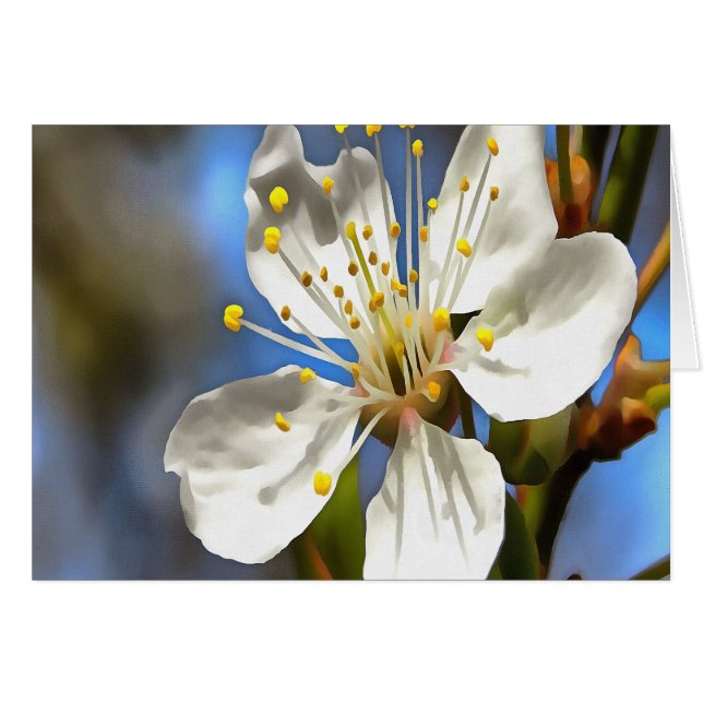 Plum Blossom Botanical Art (Voorkant Horizontaal)