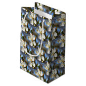 Plum Blossom Botanical Art Klein Cadeauzakje (Achterkant Gekanteld)