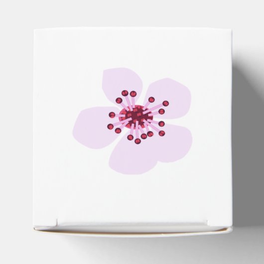 Plum blossom, cherry blossom bedankdoosjes (Bovenkant)