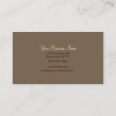 Plum Blossom Custom Visitekaartje Brown (Achterkant)