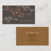 Plum Blossom Custom Visitekaartje Grey (Voorkant / Achterkant)