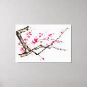 Plum Blossom - één Canvas Afdruk (Voorkant)