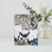 Plum Blossom en Cranes van Ito Jakuchu Briefkaart (Staand voorkant)