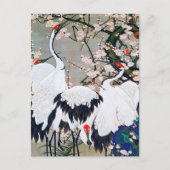 Plum Blossom en Cranes van Ito Jakuchu Briefkaart (Voorkant)