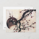 Plum Blossom en de Moon Hokusai Briefkaart (Voorkant / Achterkant)