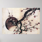 Plum Blossom en de Moon Hokusai Poster (Voorkant)