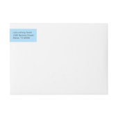 Plum Blossom en Glass Wind Chime op Light Blue (Voorkant)