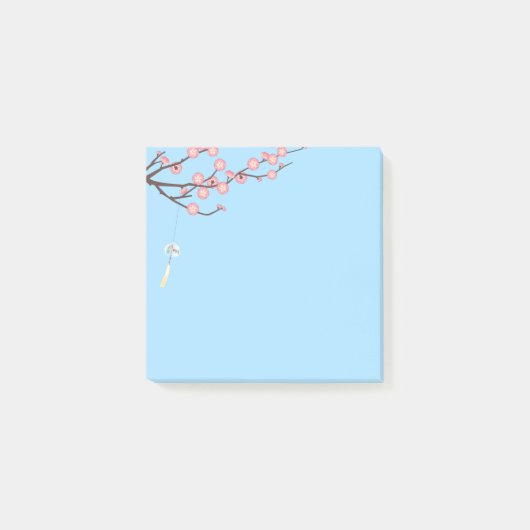Plum Blossom en Glass Wind Chime Post-it® Notes (Voorkant)