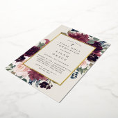 Plum Blossom First Heilige Communie Folie Uitnodiging (Gedraaid)