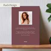 Plum Blossom Folie Foto Afstuderen Aankondiging