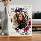 Plum Blossom Folie Foto Afstuderen Aankondiging