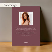 Plum Blossom Folie Foto Afstuderen Aankondiging