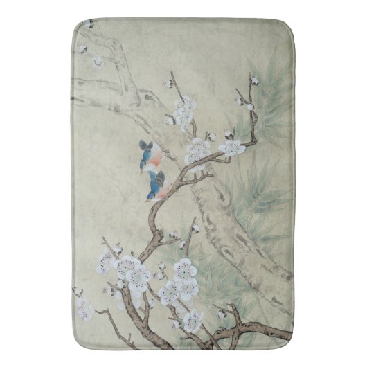 Plum Blossom in lente Badmat (Voorkant Verticaal)