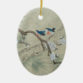 Plum Blossom in lente Keramisch Ornament (Voorkant)
