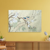 Plum Blossom in Spring Canvas Afdruk (Insitu (Woonkamer))