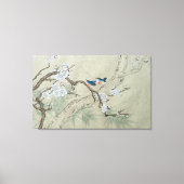 Plum Blossom in Spring Canvas Afdruk (Voorkant)