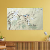 Plum Blossom in Spring Canvas Afdruk (Insitu (Woonkamer))