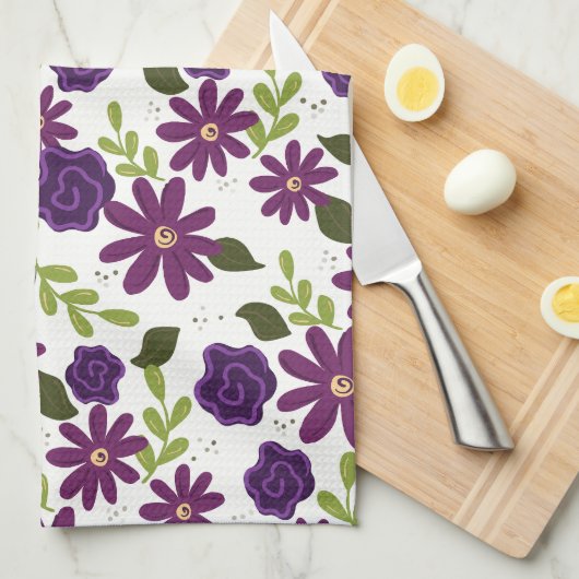 Plum Blossom Keukendoek Theedoek (Quarter Fold)