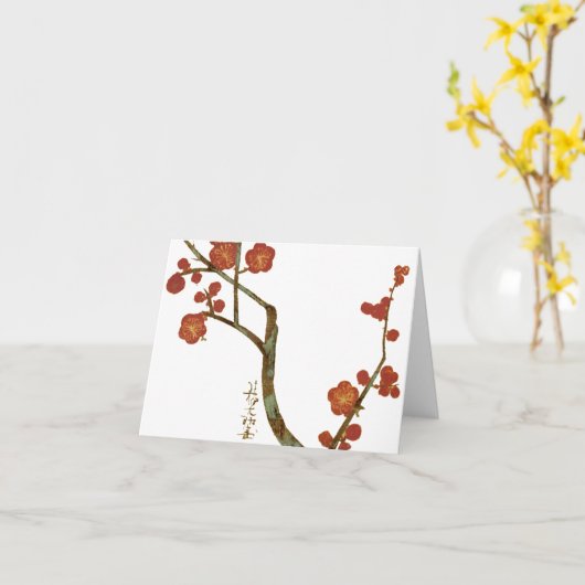 Plum Blossom, Ogata Korin Japanese Fine Art Kaart (Gele Bloem)