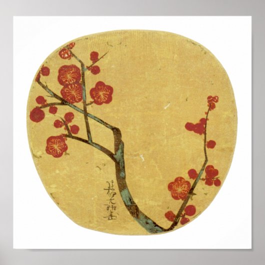 Plum Blossom, Ogata Korin Japanese Fine Art Poster (Voorkant)