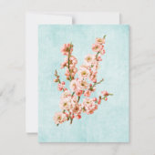 Plum Blossom op Aged Denim (Voorkant)