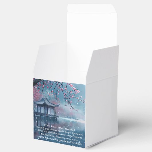 Plum Blossom Pavilion Lake Bedankdoosjes (Geopend)