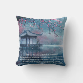 Plum Blossom Pavilion Lake Kussen