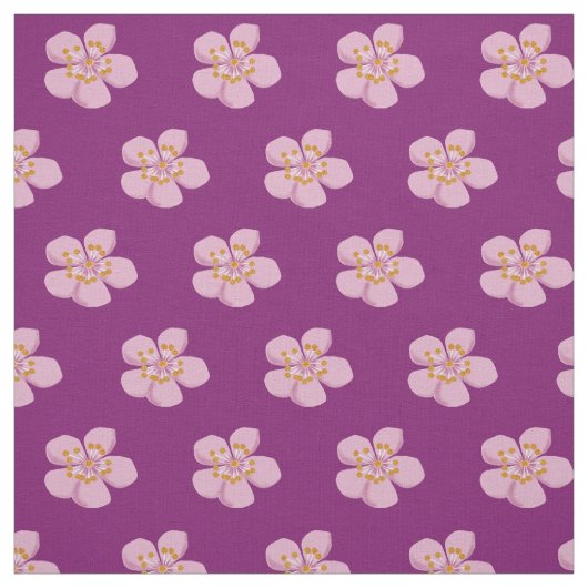 Plum blossom stof (Swatch)