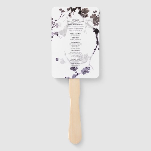 Plum blossom suma handwaaier (Achterkant)