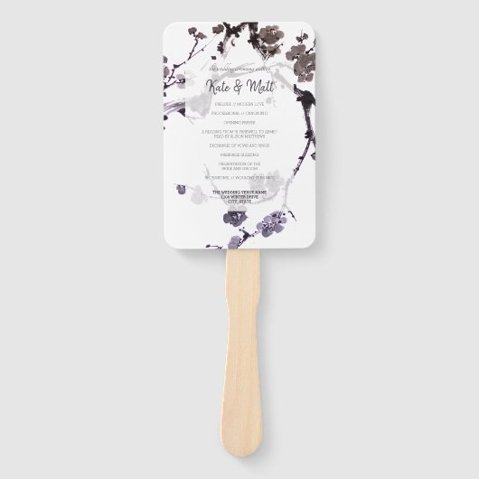 Plum blossom suma handwaaier (Voorkant)