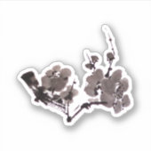 Plum blossom suma ink sticker (Voorkant)