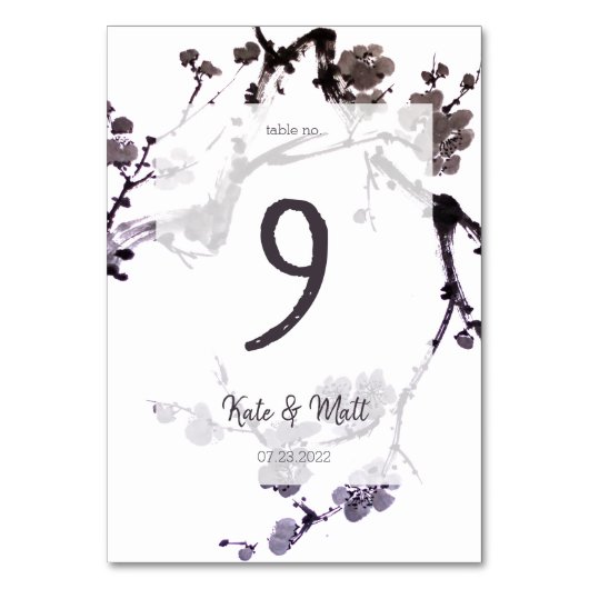 Plum blossom suma kaart (Voorkant)