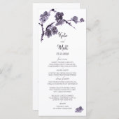 Plum blossom suma menu (Voorkant / Achterkant)