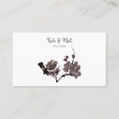 Plum blossom suma plaatskaartje (Achterkant)