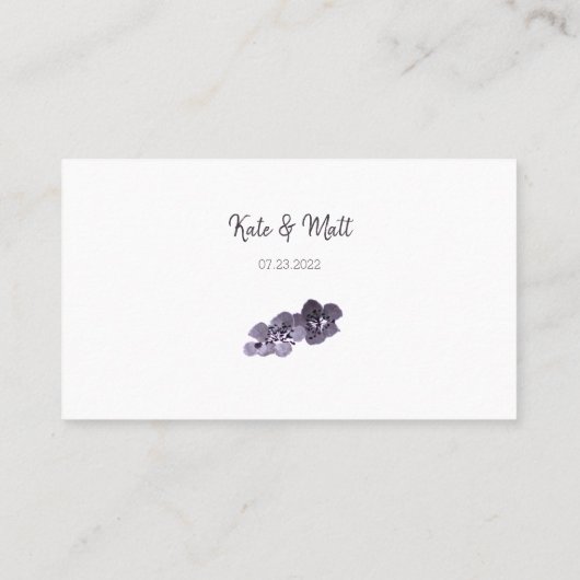 Plum blossom suma plaatskaartje (Achterkant)