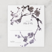 Plum blossom suma plaatskaartje (Buitenkant ongevouwen)