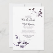 Plum blossom sumie Wedding Kaart (Voorkant)