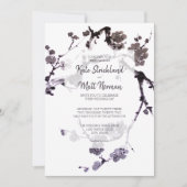 Plum blossom sumie Wedding Kaart (Voorkant)