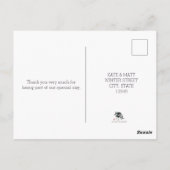 Plum blossom sumie Wedding Photo Briefkaart (Achterkant)