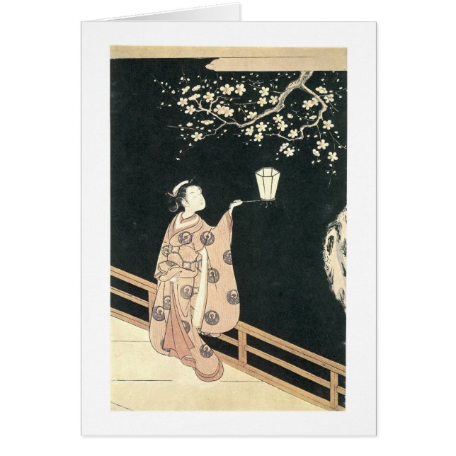 Plum Blossom Viewing, Harunobu, 1760's (Voorkant)