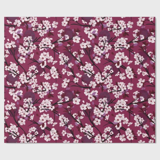 Plum Blossom Wrapping Paper Cadeaupapier (Vlak)