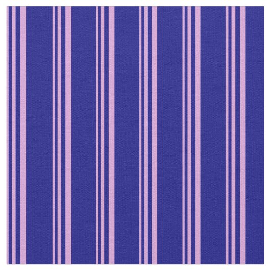Plum & Blue Colored Lined/Striped Pattern Stof (Close Up)
